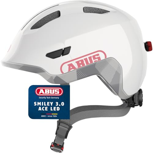 ABUS Unisex, Fahrradhelm, Weiß (Shiny White), S (45-50 cm)