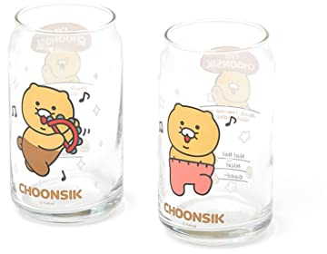 Producto oficial de Choonsik - Vasos pequeños con forma de lata de cerveza Choonsik Somaek tamaño 2p 4.9 x 2.7 pulgadas