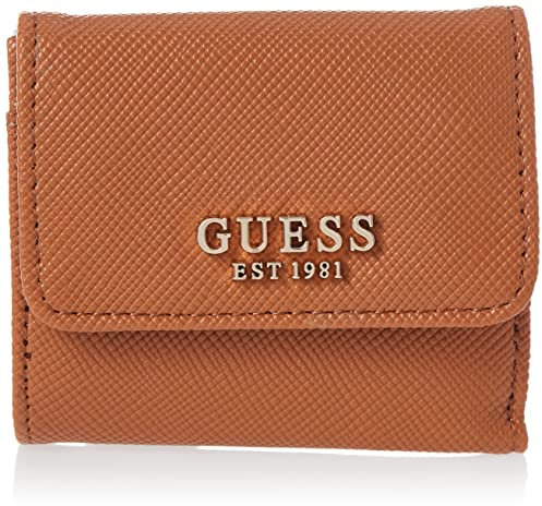 GUESS Laurel SLG Card & Coin Purse, Sac Femmes, Light Cognac, Einheitsgröße