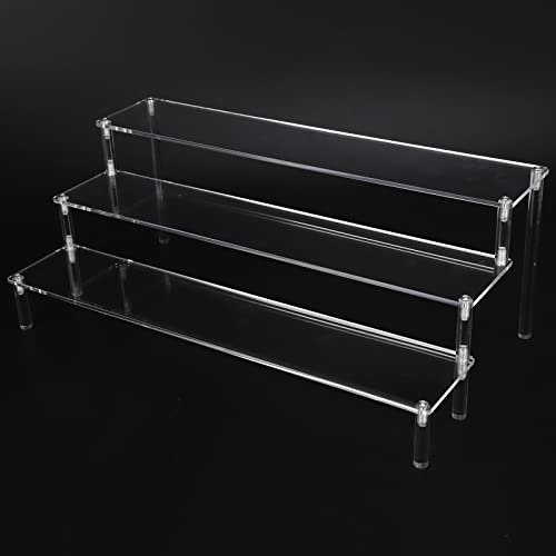NASHRIO Drei Schichten des Acryldisplay Regals, das verwendet wird, um Kuchen Kekse, Spielzeug, Kosmetik und Schmuck anzuzeigen (40CM)