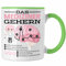 Trendation - Das Mediziner Gehirn Tasse Geschenk Medizin-Studium Arzt Geschenkidee (Grün)