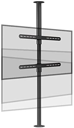 Supporto TV regolabile per montaggio a soffitto - TV LCD Telaio girevole a 360 gradi Supporto da pavimento Parete divisoria Supporto girevole Mobile TV girevole Base girevole ( Size : 110-135cm )