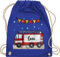 Turnbeutel Rucksack - Feuerwehrauto Motiv I Leiterwagen Geschenk Feuerwehr I Löschzug - Unisize - Royalblau - beutel für wechselkleidung kinder kinderturnbeutel kindergarten jugendfeuerwehr name