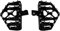 HCmotorku Repose-pieds larges pour moto MX tout-terrain CNC pour Harley Touring Road King Road Glide Electra Glide Street Glide Sportster Dyna Noir