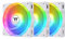 Thermaltake SWAFAN EX 14 ARGB PC Cooling Fan/ 3-Fan pcak/ 500~2000 RPM/Magnetic Connection/Reversable Blades/sync with MB RGB Software/ 140mm / White
