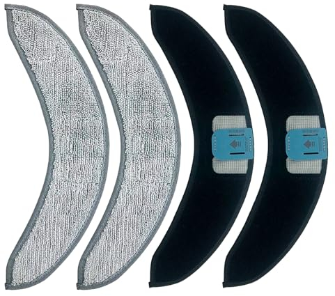 Lot de 4 tampons en tissu d'essuyage pour iRobot Roomba Combo 10 Max/J7/J7 + aspirateur Robot, accessoires, pièces de rechange pour aspirateur