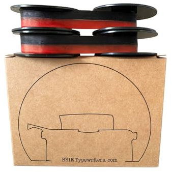 OPTIMA SCHREIBMASCHINENBAND - BSIE Typewriters - (2 x Schwarz & Rot)