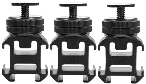 Gatuida 3sätze Hot Shoe Mount Adapter Für DSLR Kamera DREI Kopf Blitzschuh Halterung Leicht Und Tragbar Kompatibel Mit Mikrofonen Und Led-lichtern