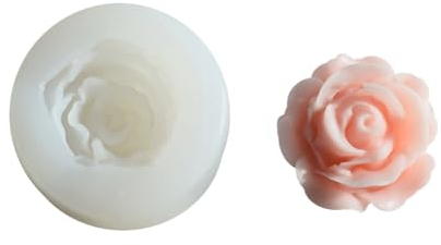 Romantic-Rose Bear Candle Mold Aromatherapy-Silicone Mold for Home Decor Handmade-Soap Epoxy Mold Gypsum Ornament