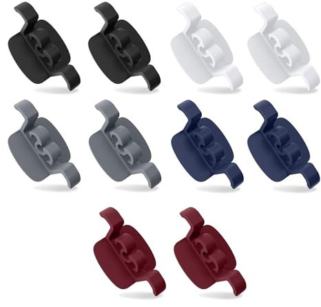 10 PCS Self Adhesive Cord Organiser Set for Kitchen Appliances Stick On Cable Winder and Tidy Management for Mixer Air Fryer Coffee Maker Pressure Cooker