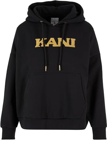 Karl Kani Damen KW213-059-1 Retro Sequins OS Hoodie Black Black, XS