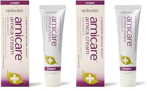 Nelsons Arnicare, Arnica Skin Cream for Bruise Relief, Homeopathic Remedies, Vegan Friendly Formula, Arnica Montana, Suitable Adults & Children, 30 Grams (Pack of 2)