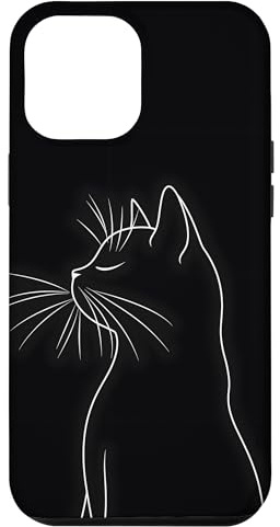Minimalist Cat Outline Case for iPhone 12 Pro Max