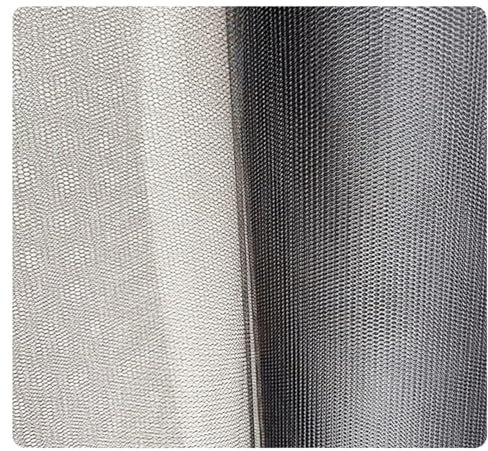 GSCLZ Tejido De Malla Tejido de Malla rígida, Transparente, Tejido de Red de Tul rígido, Blanco y Negro para Costura(Black,10yard)