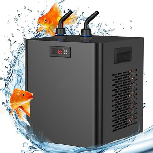 Fablestoryem Enfriador de Agua para Acuario de 160L/300L/500L, Calentador Enfriador de Tanque de Peces, Enfriador de Agua para Acuicultura de Cría de Camarones de Peces Domésticos, Cooling,300L/79gal