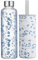 Autsel Botella de Agua de Cristal 1L Botella de Agua de Vidrio Deportiva
