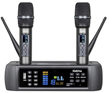 Multimedia-Basis mit doppeltem Funkmikrofon