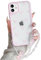 NITITOP Compatible with iPhone 11 Case Cute Clear Pink Durable Ribbon Bowknot Pattern for Girls Women with Chain Wrist Strap Soft TPU Transparent Shockproof Protective Phone Cover - Pink