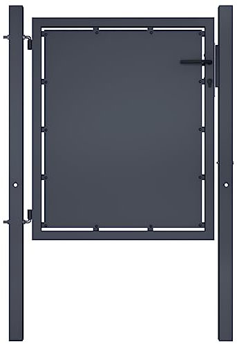 Lauuoeriau Furniture Item home Garden Gate Steel 100x75 cm Anthracite-Furniture