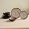 Karaca Catania 12-Piece Stoneware Plates and Bowls Set for 4 People, Dinner Set with Reactive Glaze Finish, Modern Multicoloured Dinnerware & Modern Kitchen Plates, Dishwasher Safe