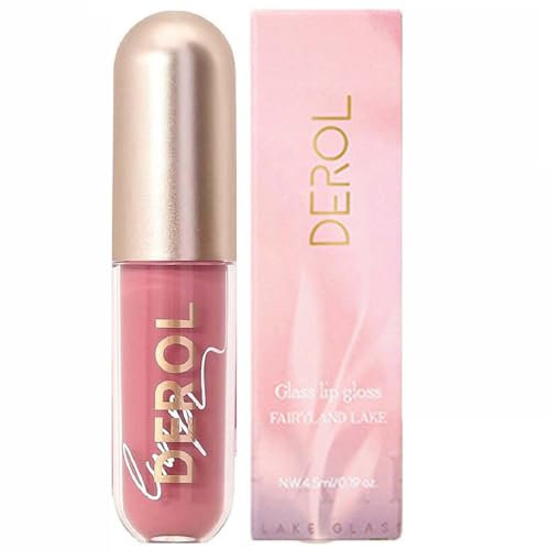 Ginger Lip Plumper & Tinted Balm - Long-Lasting, Waterproof Lip Gloss for Soft, Full Lips | Nourishing Stain & Clear Liquid Blush (#02 FIG)