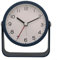 Functional Small Metal Alarm Clock 3 Inch Design with Silent Mechanism, Great for Bedrooms (Deep Blue)