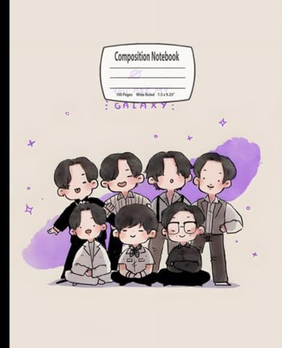 Composition Notebook: Korean Music, Wide Ruled, 7.5 x 9.25 inches, 100 Pages – Perfect for K-Pop Fans And Homework Notes ( Notebook )