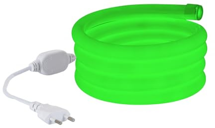 LEDKIA LED-Streifen Neon Dimmbar 220V Grün Rund 360° 9W/m Schnitt 100cm IP6