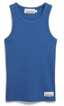 ARMEDANGELS Damen RIPP-Top aus Bio-Baumwoll Mix KANITAA Fitted Dark Morning