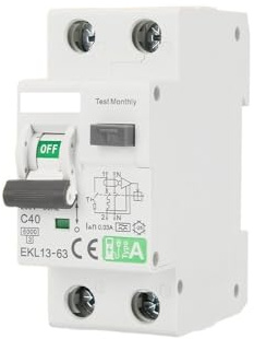 Magnetotermico Interruttore automatico differenziale RCBO tipo A 1P+N con protezione da sovracorrente 6KA 2P DPN 30mA EKL13(16a)