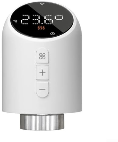 Smart Thermostatic Radiator Valve, Controller Actuator TRV WiFi Digital Display Underfloor Heating Home Constant Temperature For Tuya