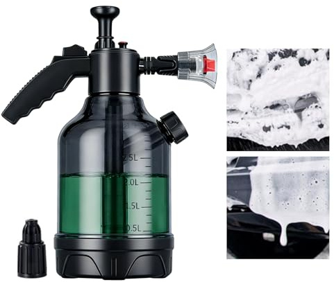 Car Wash Foam Sprayer - Handheld Foamer Washer,Hand Pump Foam Sprayer | for Car Detailing Motorcycle SUV Vehicles Garden Backyard
