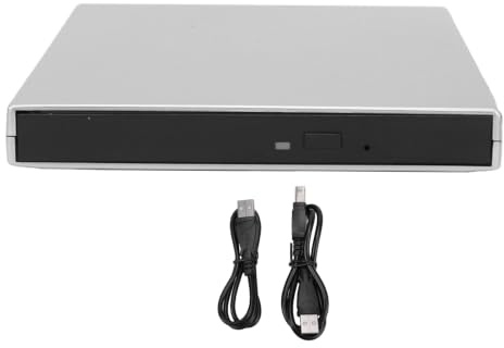Topiky 4K USB External Optical Drive Player, External Blu Ray Drive Bluray Burner (Black)