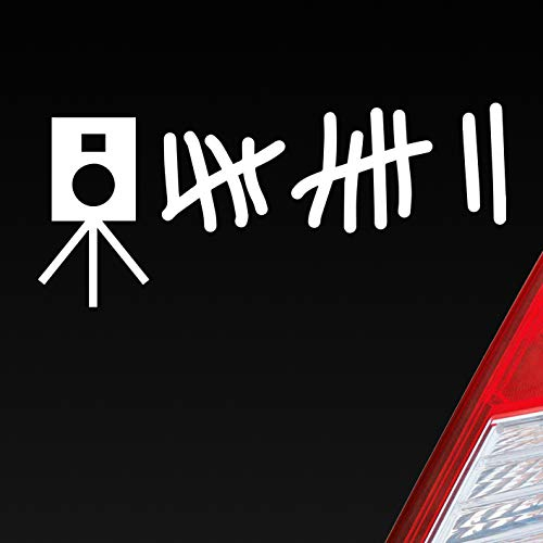 Hellweg Druckerei Radarkontrolle Blitzer Strichliste Tuning Auto Aufkleber Sticker Heckscheibenaufkleber