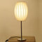 cagü Design Retro Lounge Tischlampe LOOP PRISMA Weiß aus Stoff 60cm Höhe