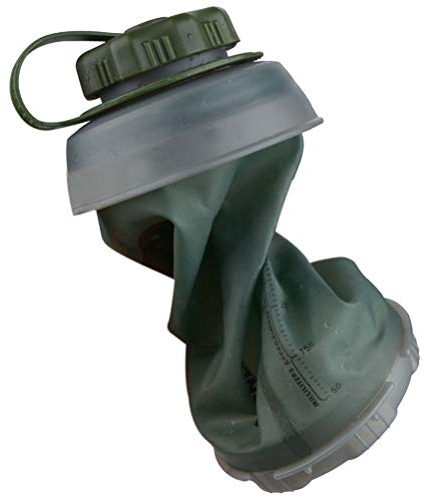 AimdonR Borraccia Pieghevole (750 ml), Borraccia Pieghevole in Silicone per Viaggi e Sport all'Aria Aperta, Borraccia per Escursioni, Pieghevole in TPU, Senza BPA