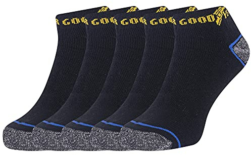 Goodyear GYSCK026_BK/GY_Free SZ Liner Socks, Black/Grey, One Size