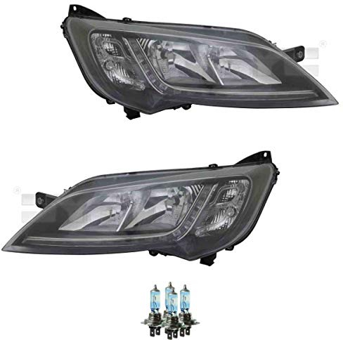EISENFELS Bundle Set 70801182 Scheinwerfer rechts & links + Leuchtmittel H7 NIGHT BREAKER kompatibel mit Ducato Kasten 250_ 290_