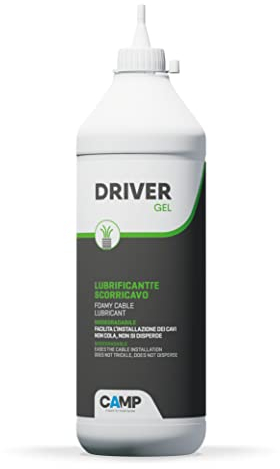 CAMP Driver Gel - Lubrificante Scorricavo Biodegradabile in Gel per Sonda Passacavi e Cavi Elettrici, Riduce i Tempi di Installazione - Ideale per Impianti Civili e Industriali, Made in Italy, 1kg