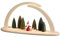 Seiffener Volkskunst | LED Lichterbogen Schwibbogen 42x21cm | Original Erzgebirgische Volkskunst | 15376 | Weihnachten Weihnachtsbogen | Weihnachtswichtel