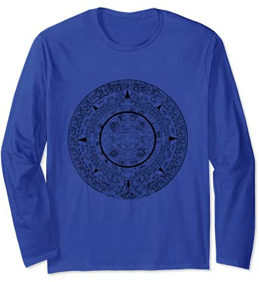 Aztec Calendar Ancient History Long Sleeve T-Shirt