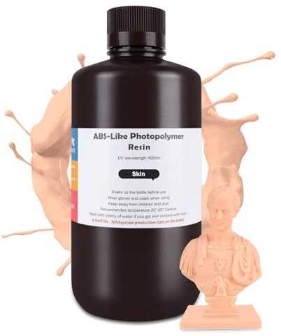 ELEGOO ABS-Like Resin für 3D Drucker 1000g Beige, 405nm Photopolymerharz 3D Drucker UV Resin für LCD/DLP 3D Drucker