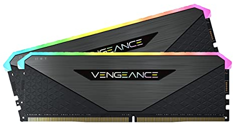 Corsair Vengeance RGB RT 32 GB (2 x 16 GB) DDR4 3.600MHz C18 Arbeitsspeicher (Dynamische RGB-Beleuchtung, Optimiert für AMD 300/400/500 Series, Kompatibilität mit Intel 300/400/500 Series) Schwarz