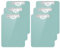 Hnogri Lot de 6 presse-papiers en plastique format A4 standard Plastique dur, Clipboard A4 dessin de mode, Planchettes à pince et porte-formulaires, Clipboard taille 31.5 x 22.5 cm, Vert