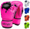 Kinder-Boxhandschuh, 170 g, 227 g, für Jugendliche, Jungen und Mädchen, Sparring-Handschuhe für Boxsack, Kickboxen, Muay Thai, MMA, UFC, Geschenk für Alter 6–15 Jahre (Rosa, 227 g) 7,6 kg ))