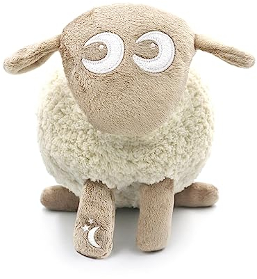 Sweet Dreamers, Ricaricabile Ewan Deluxe, beige | Macchina per il rumore bianco per neonati e bambini | Sensore di grido e luce notturna | 10 suoni rilassanti | Riproduzione continua o con timer |