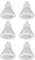 Fafeicy 220V 6 pièces MR11 ampoule LED Base en céramique 4W GU4 double broche ampoule à intensité variable pour passerelle jardin paysage zones lumière chaude