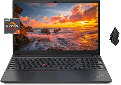 Lenovo ThinkPad E15 Business Laptop, 15,6 FHD IPS Display antiriflesso, AMD Ryzen 7 5700U (Beat i7-1260U), HDMI, Webcam, WiFi 6, Windows 11 Pro (40 GB di RAM | SSD PCIe da 1 TB), argento
