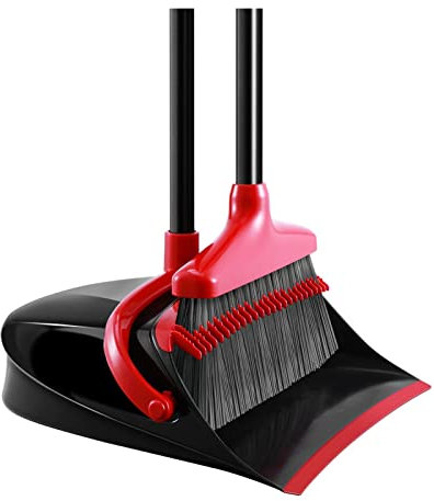 Broom Set Upgraded Broom and Dustpan Set Extendable Broomstick and Dust Pan Combo