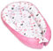 PIMKO Babynest Minky Babynestchen für Baby Kuschelnest Babykokon für Säuglinge und Neugeborene Nestchen Rosa Minky Herzen